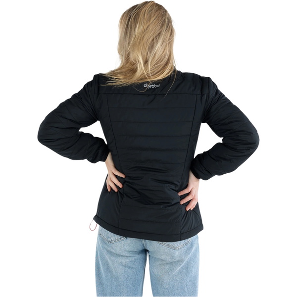 2026 Dryrobe Womens Mid Layer Packable Jacket W100-JCKT - Black